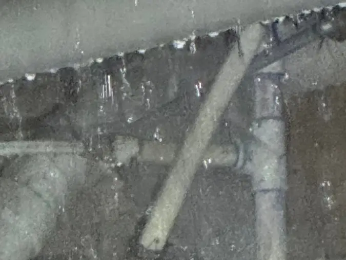 Emergency plumbing water leak repair area