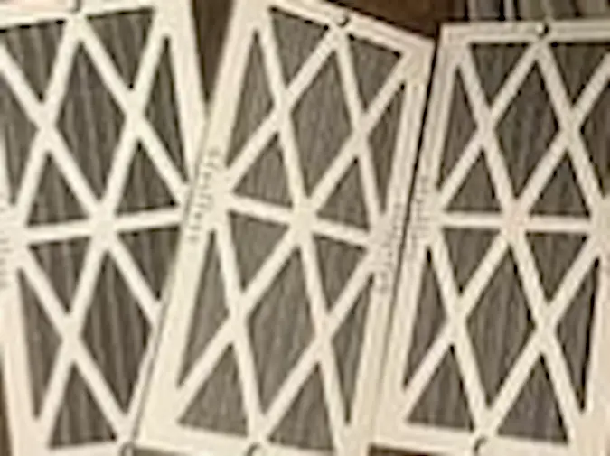 Dirty HVAC air filter needing replacement