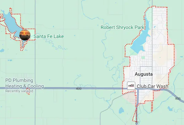 Augusta KS Service Map