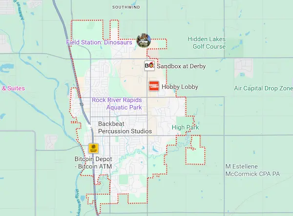 Derby KS Service Map