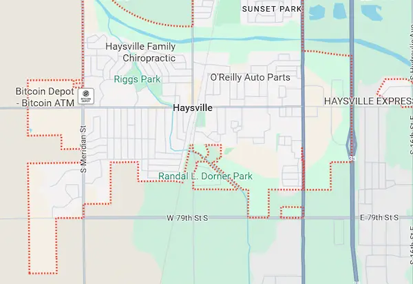 PD Plumbing Hayesville Service Map