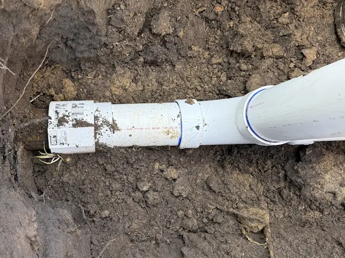 Exterior sewer cleanout installed by PD Plumbing in west Wichita Kansas
