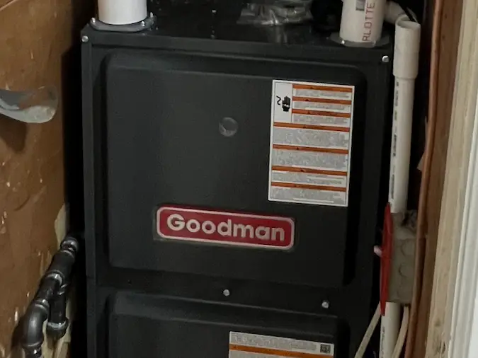 Goodman furnace and coil installation completed by PD Plumbing Heating and Cooling in Wichita Kansas