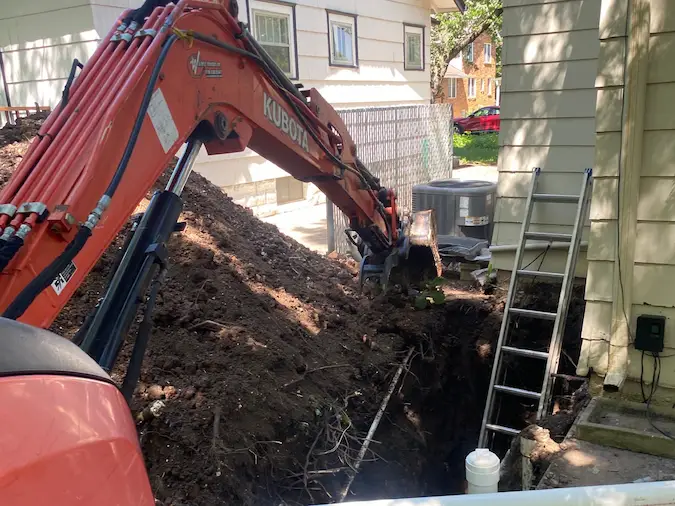 Underground water line installation completed by PD Plumbing in Wichita Kansas