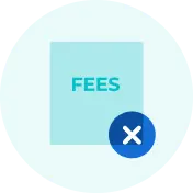 No hidden fees Wisetack financing icon