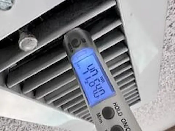 HVAC temperature check completed by PD Plumbing Heating and Cooling near Maize Kansas