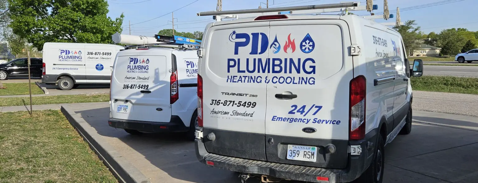 PD Plumbing van logo
