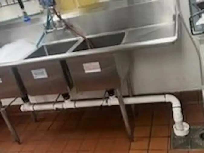 Commercial sink drain cleaning for a Wichita area business