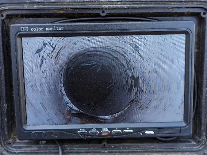 Sewer camera inspection completed before replacement planning
