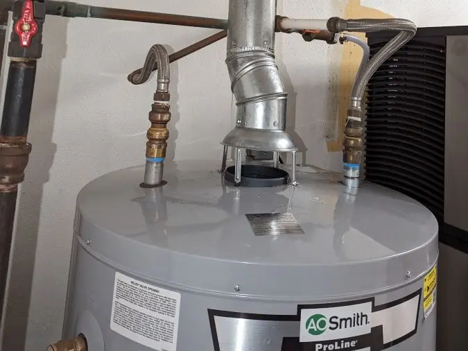 75-gallon commercial gas water heater replacement completed by PD Plumbing