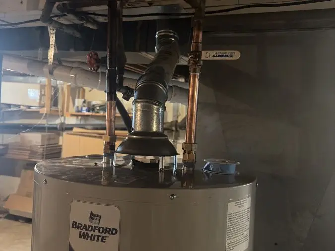 Residential Bradford White water heater installed by PD Plumbing