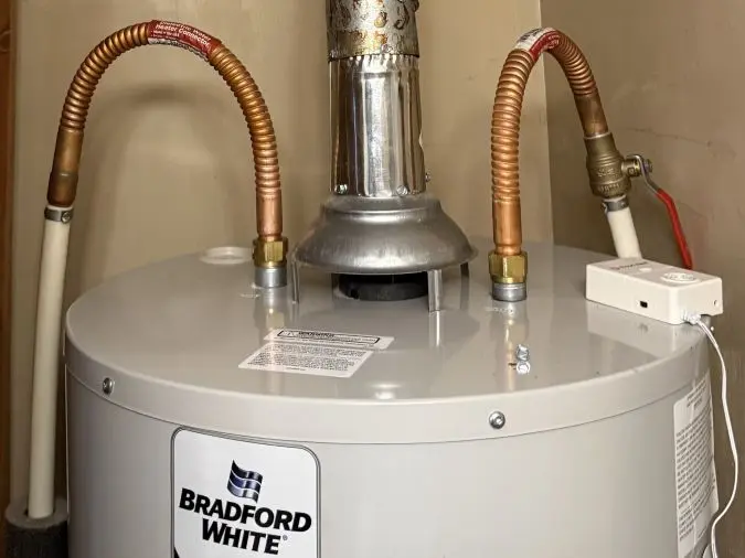 40-gallon natural gas tank water heater and piping installed by PD Plumbing